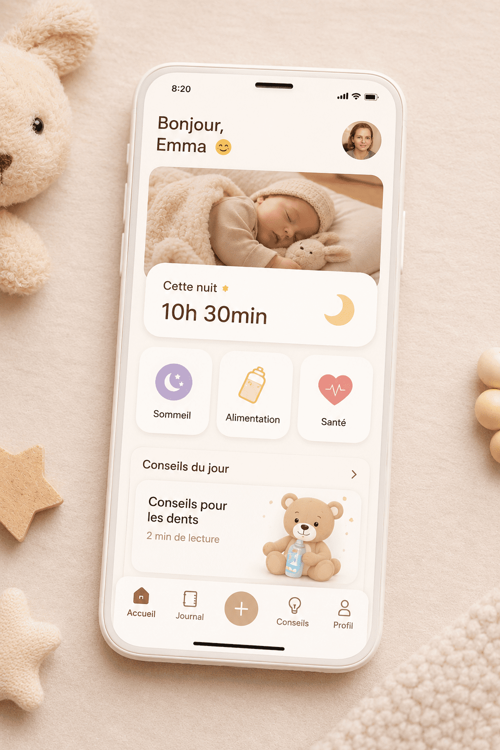 home-appli-mockup-parents Mockup de l'application parent Euno